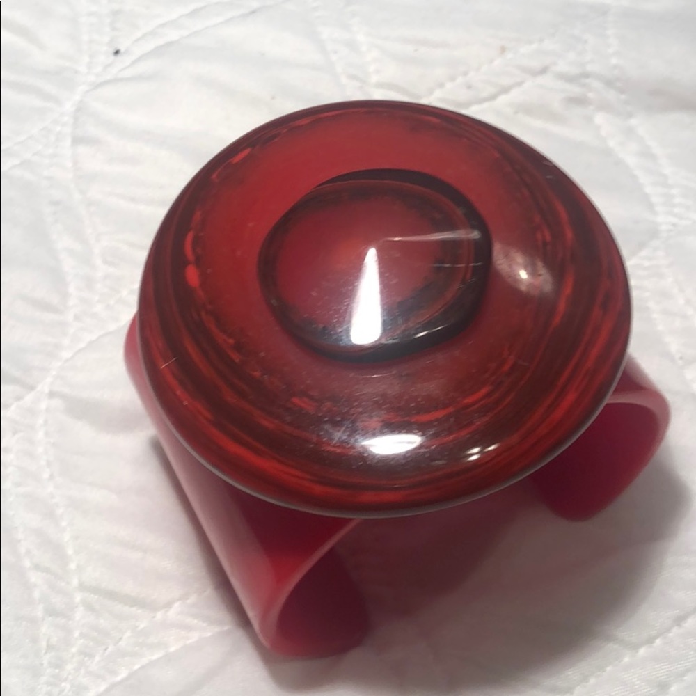 Red chunky bracelet